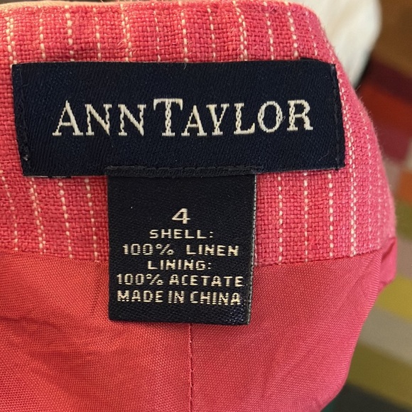 Ann Taylor Linen A Line Skirt, Size 4 - Picture 6 of 6